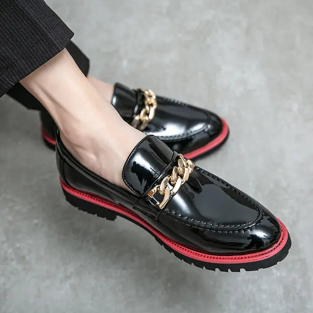 Dimor Luxe Zwarte Leren Loafers voor Heren - Designer Italiaanse Netjes Schoenen