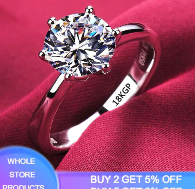 Dimor 18K White Gold Ring