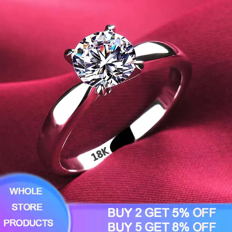 Dimor 18K White Gold Ring